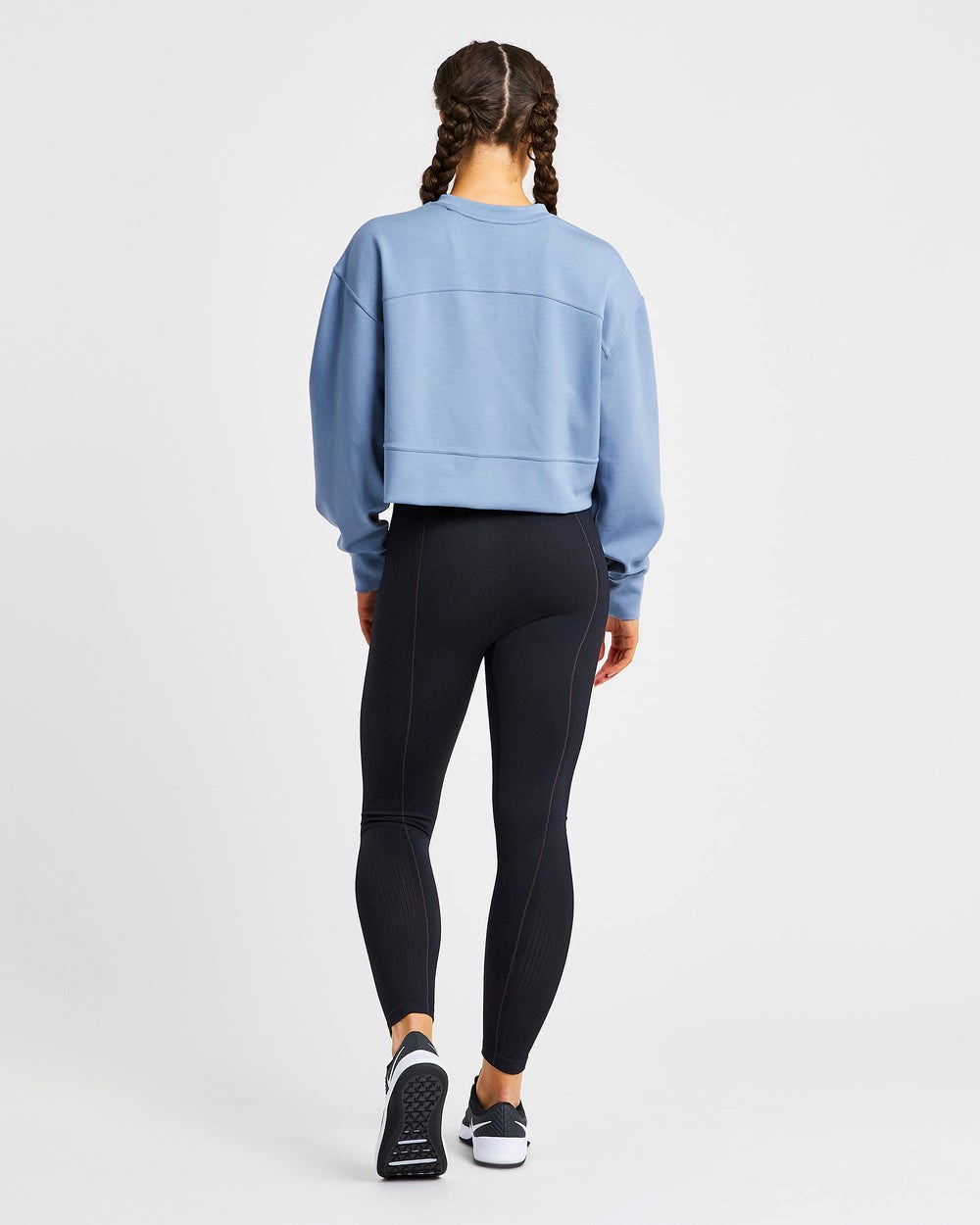 AYBL Oversized Crop Jumper Niebieskie | 603725-LAK