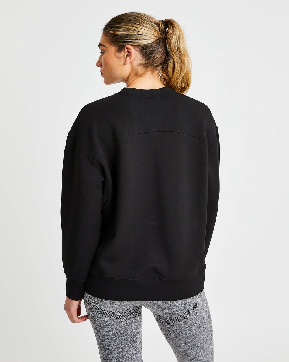 AYBL Oversized Jumper Czarne | 805193-FQM