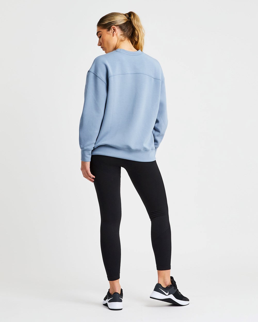 AYBL Oversized Jumper Niebieskie | 257680-UFP