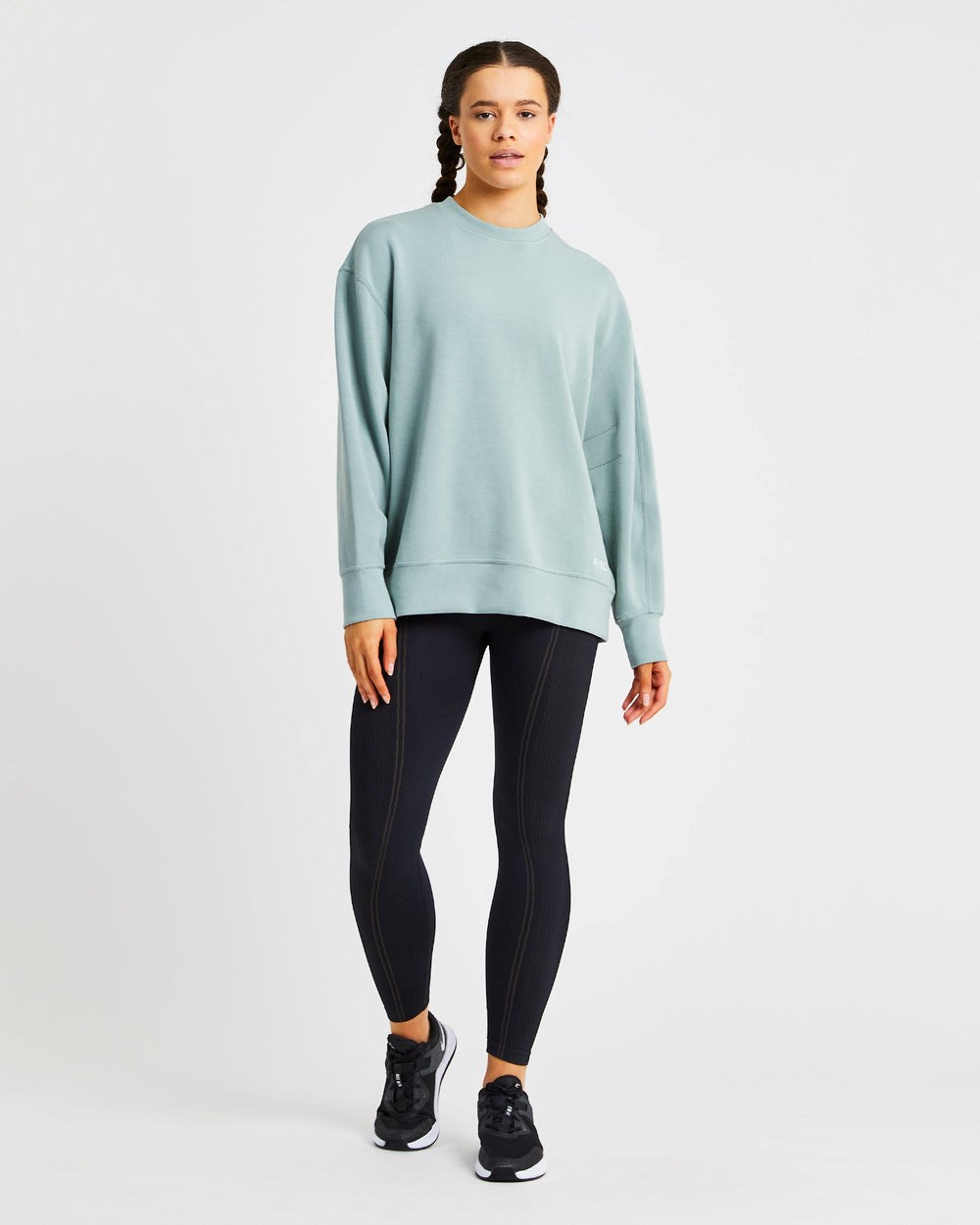 AYBL Oversized Jumper Zielone | 963410-CHV