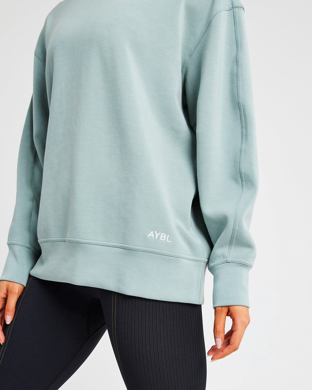 AYBL Oversized Jumper Zielone | 963410-CHV