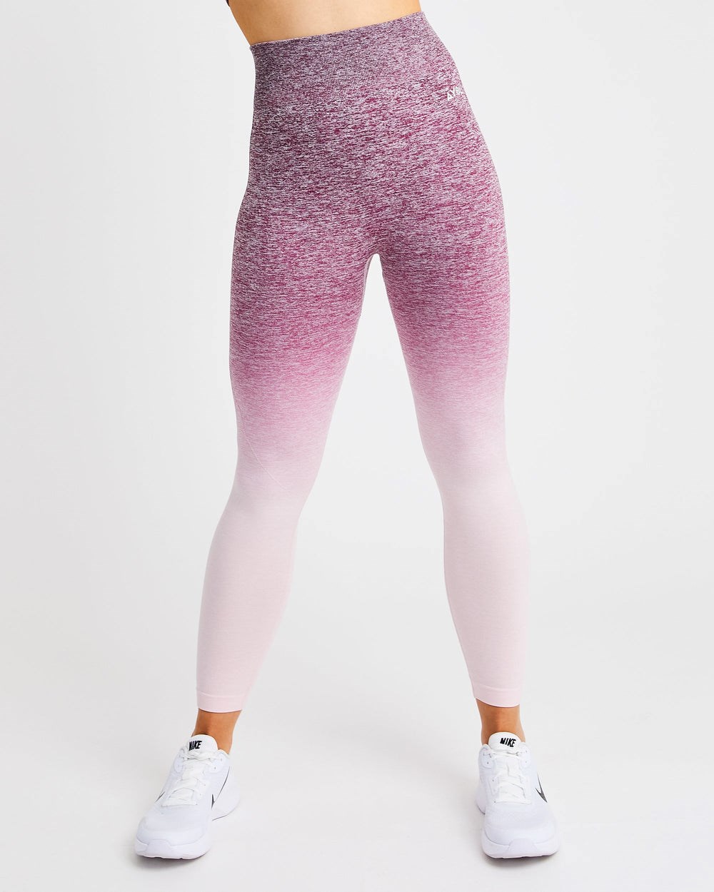 AYBL Pulse Ombré Seamless Leggings Plum | 412537-KUA