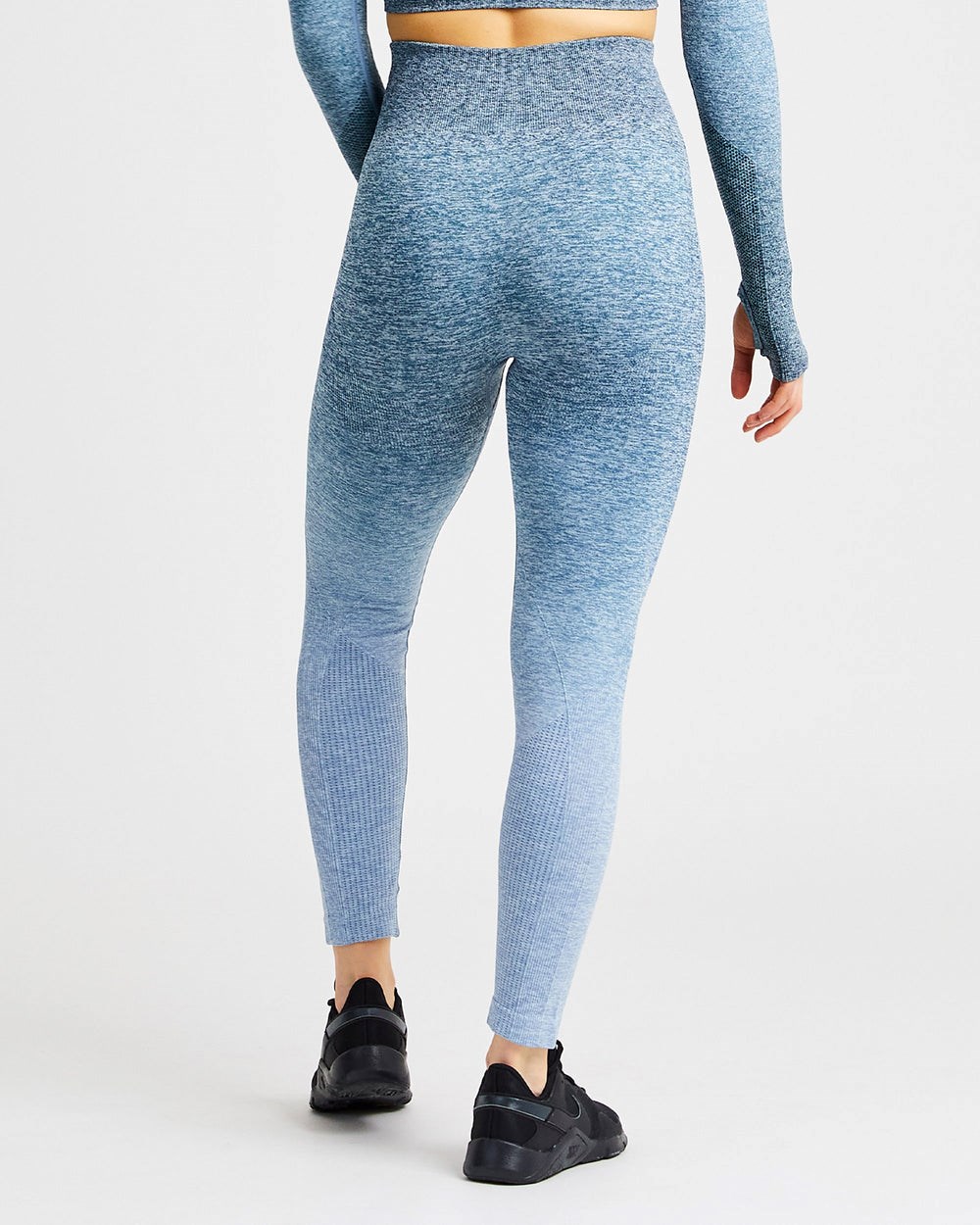 AYBL Pulse Ombré Seamless Leggings Teal | 517892-TRQ