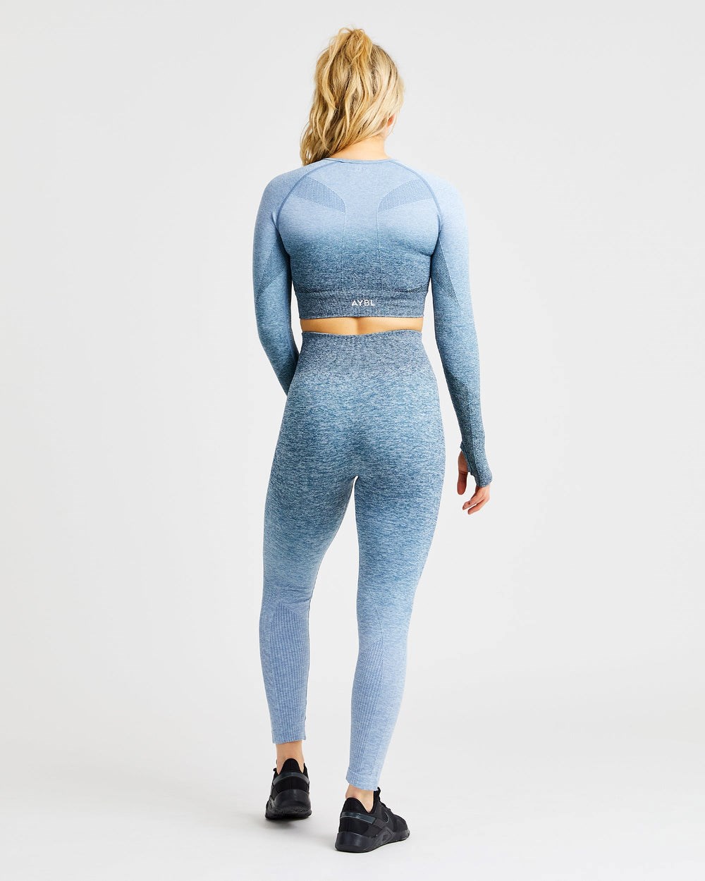 AYBL Pulse Ombré Seamless Leggings Teal | 517892-TRQ