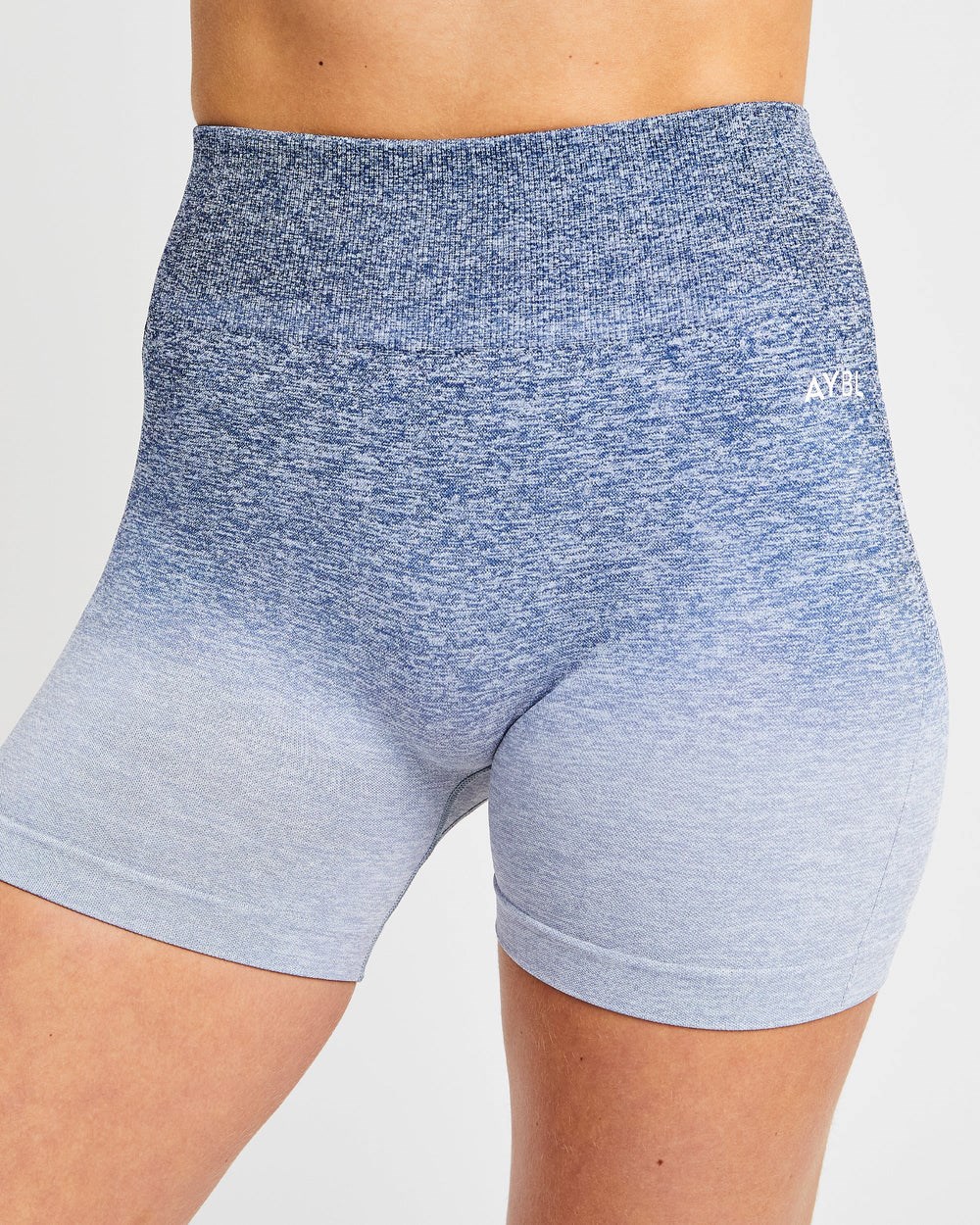 AYBL Pulse Ombré Seamless Shorts Granatowe | 926817-SFM