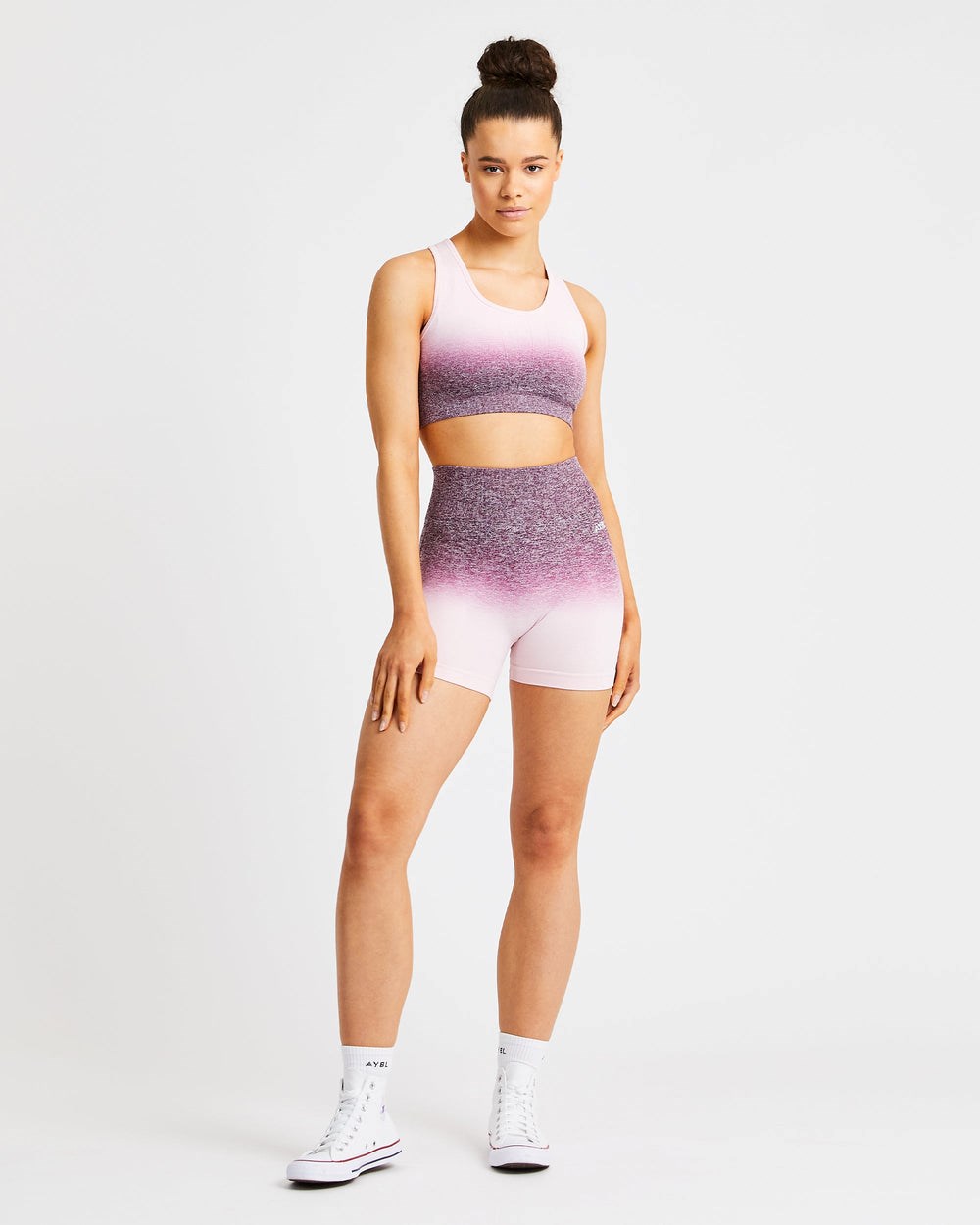 AYBL Pulse Ombré Seamless Shorts Plum | 062471-SBN