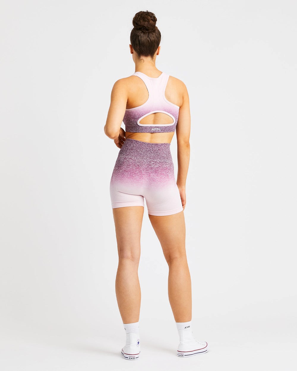 AYBL Pulse Ombré Seamless Shorts Plum | 062471-SBN