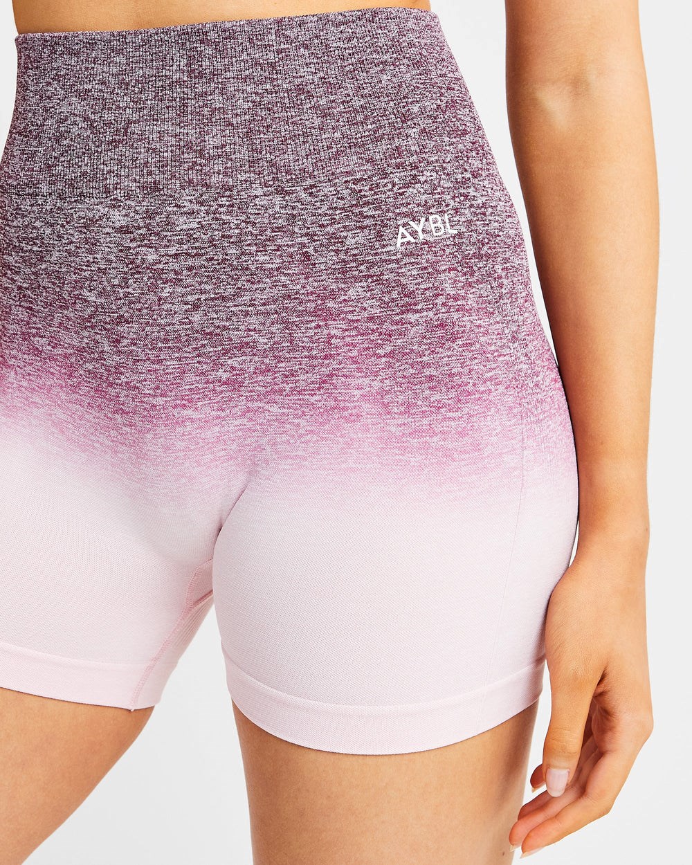 AYBL Pulse Ombré Seamless Shorts Plum | 062471-SBN