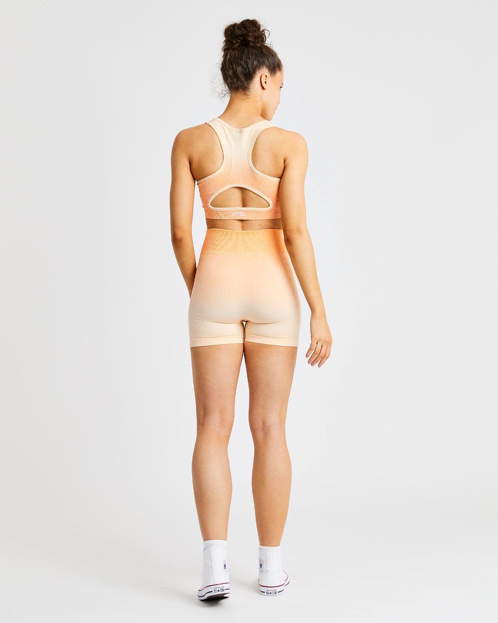 AYBL Pulse Ombré Seamless Shorts Pomarańczowe | 217985-SHA