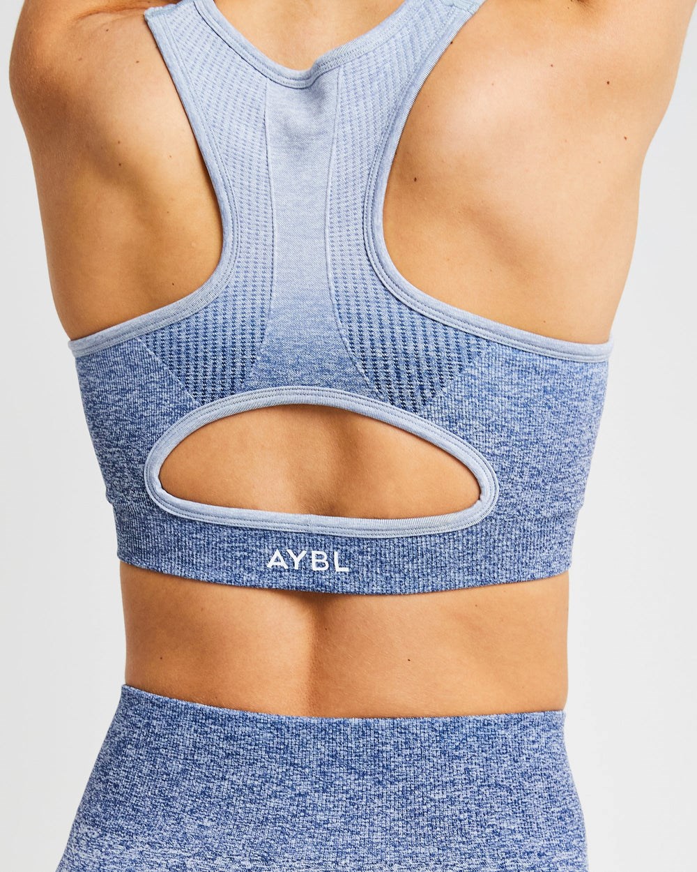 AYBL Pulse Ombré Seamless Sports Bra Granatowe | 705942-JMA