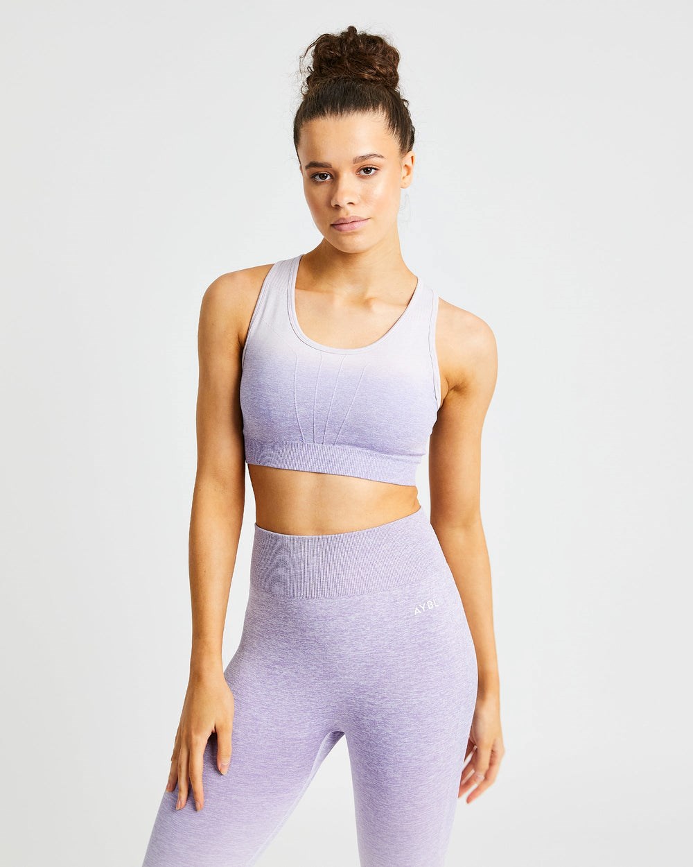 AYBL Pulse Ombré Seamless Sports Bra Lilac | 604572-FUD