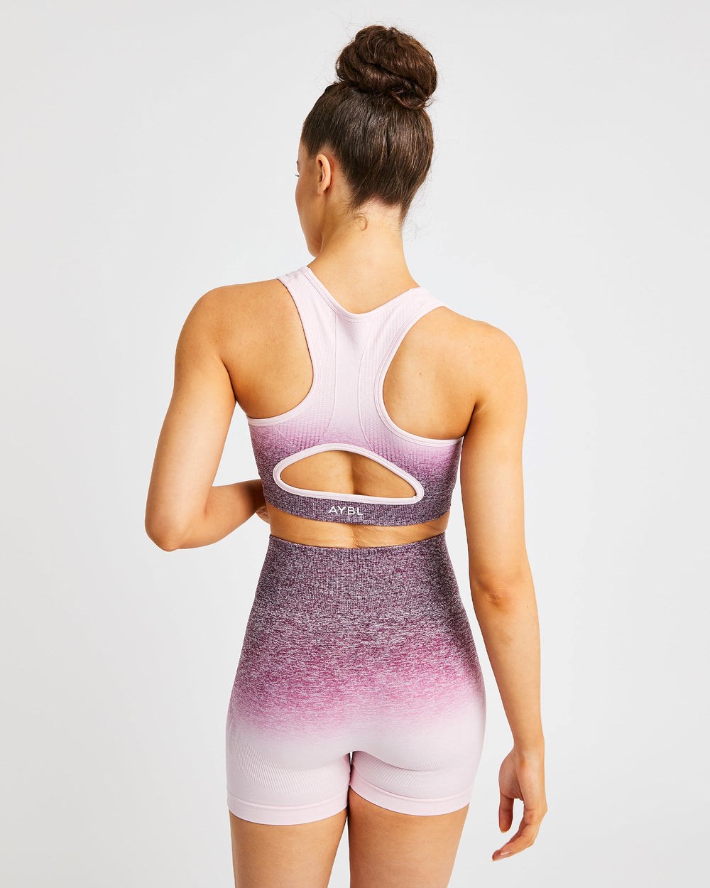 AYBL Pulse Ombré Seamless Sports Bra Plum | 176308-GHD