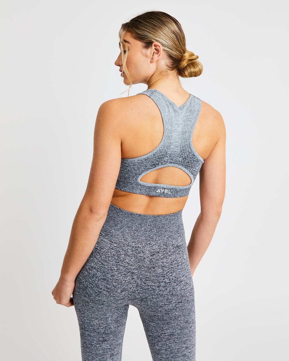 AYBL Pulse Ombré Seamless Sports Bra Szare | 645728-JBF