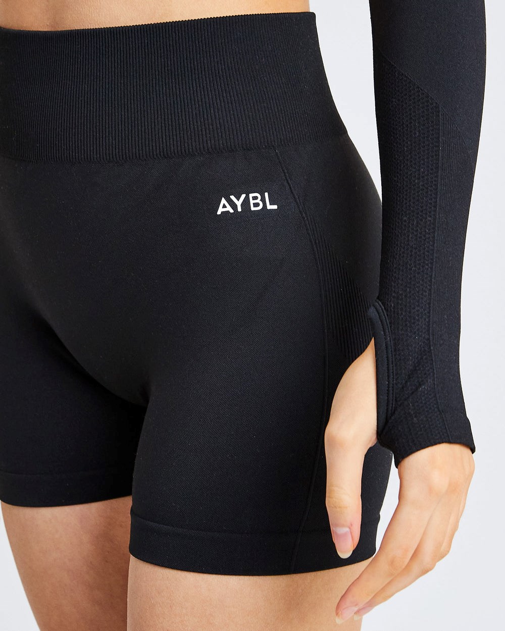 AYBL Pulse Seamless Shorts Czarne | 542196-BYS