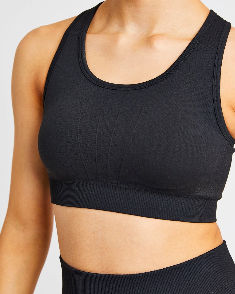 AYBL Pulse Seamless Sports Bra Czarne | 924160-GZC