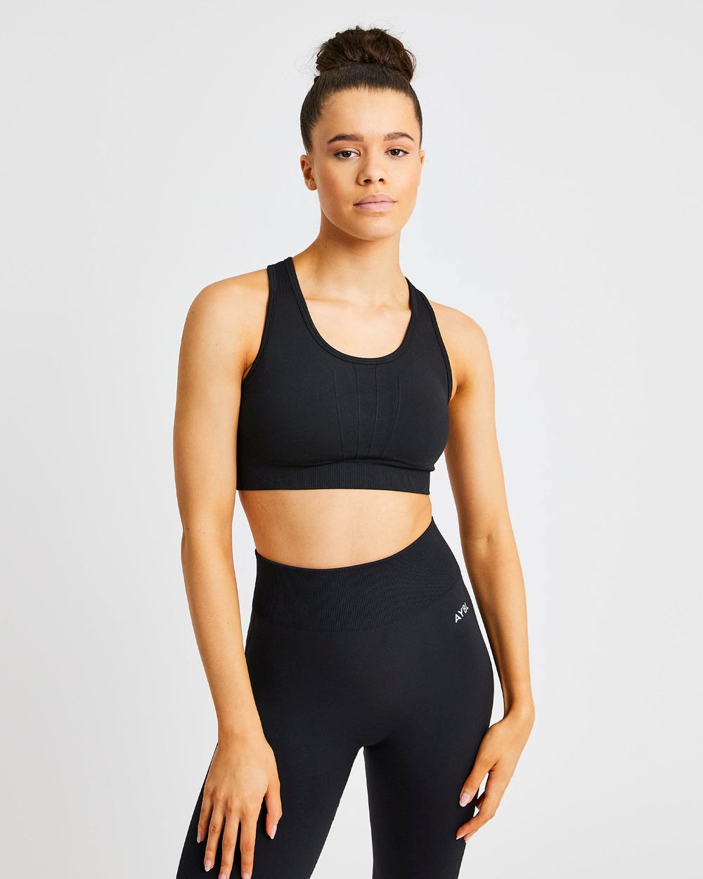 AYBL Pulse Seamless Sports Bra Czarne | 924160-GZC