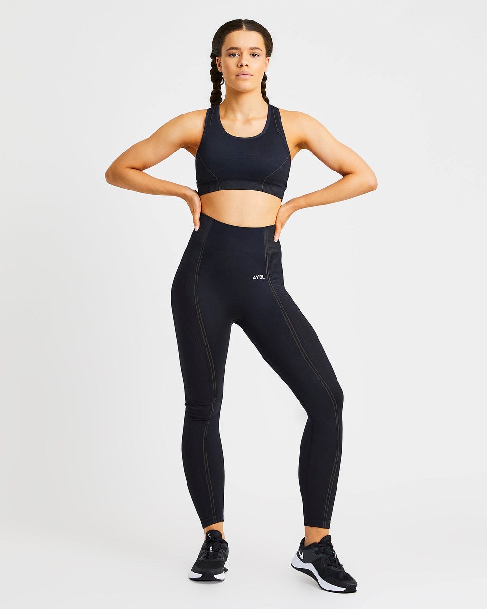 AYBL Reflex Seamless Leggings Czarne | 719465-YDV