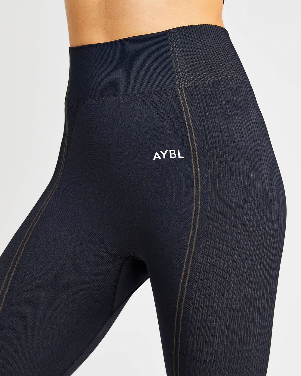 AYBL Reflex Seamless Leggings Czarne | 719465-YDV