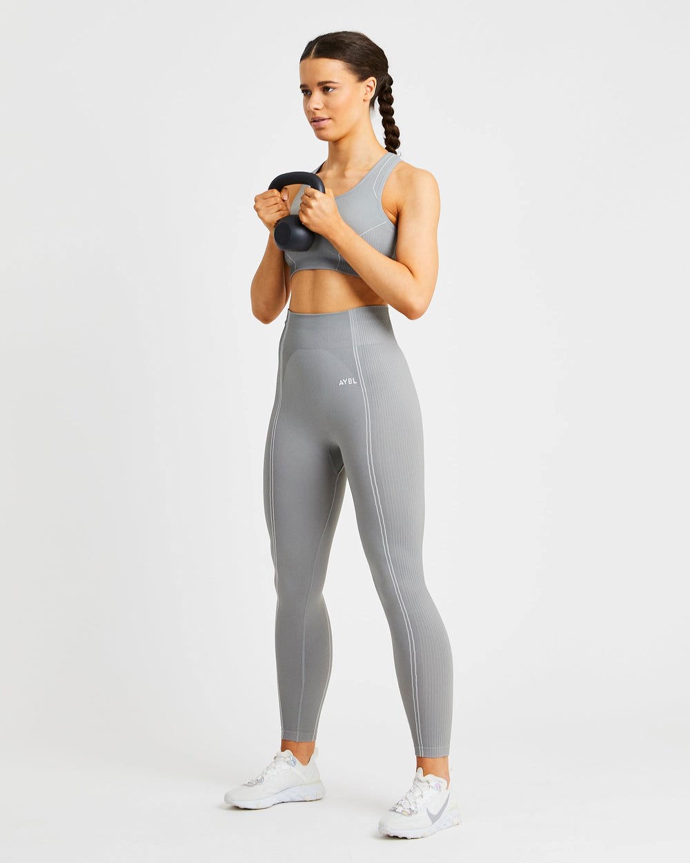 AYBL Reflex Seamless Leggings Szare | 456837-DFM