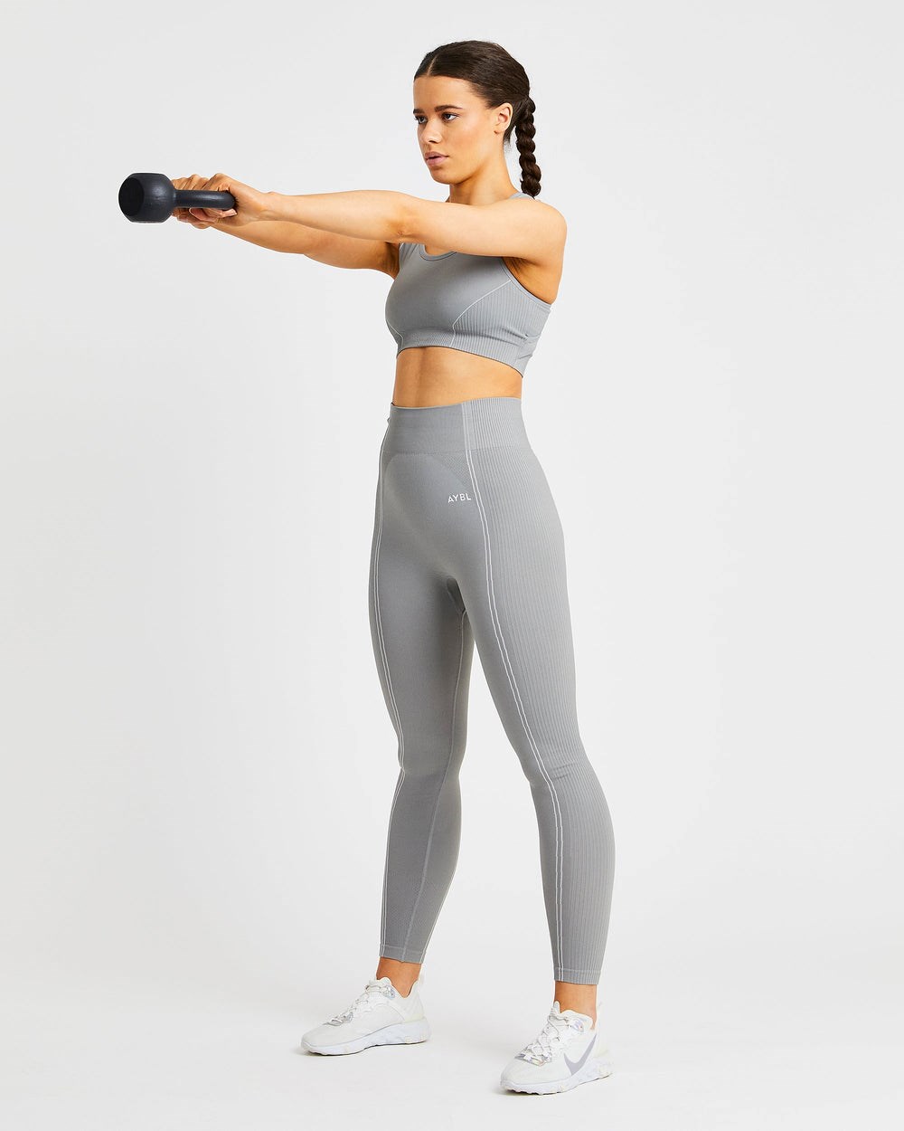 AYBL Reflex Seamless Leggings Szare | 456837-DFM