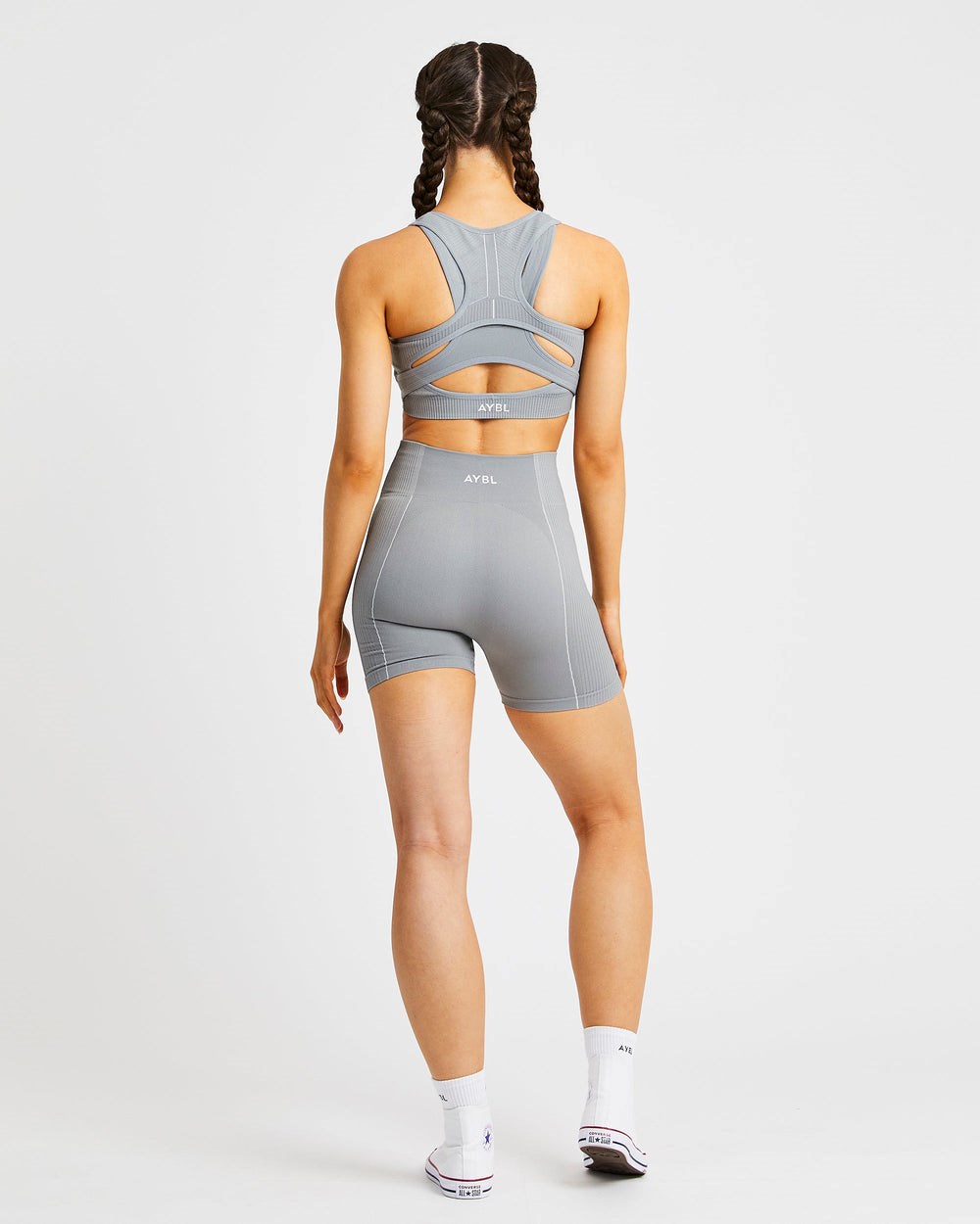 AYBL Reflex Seamless Shorts Szare | 305279-NJG