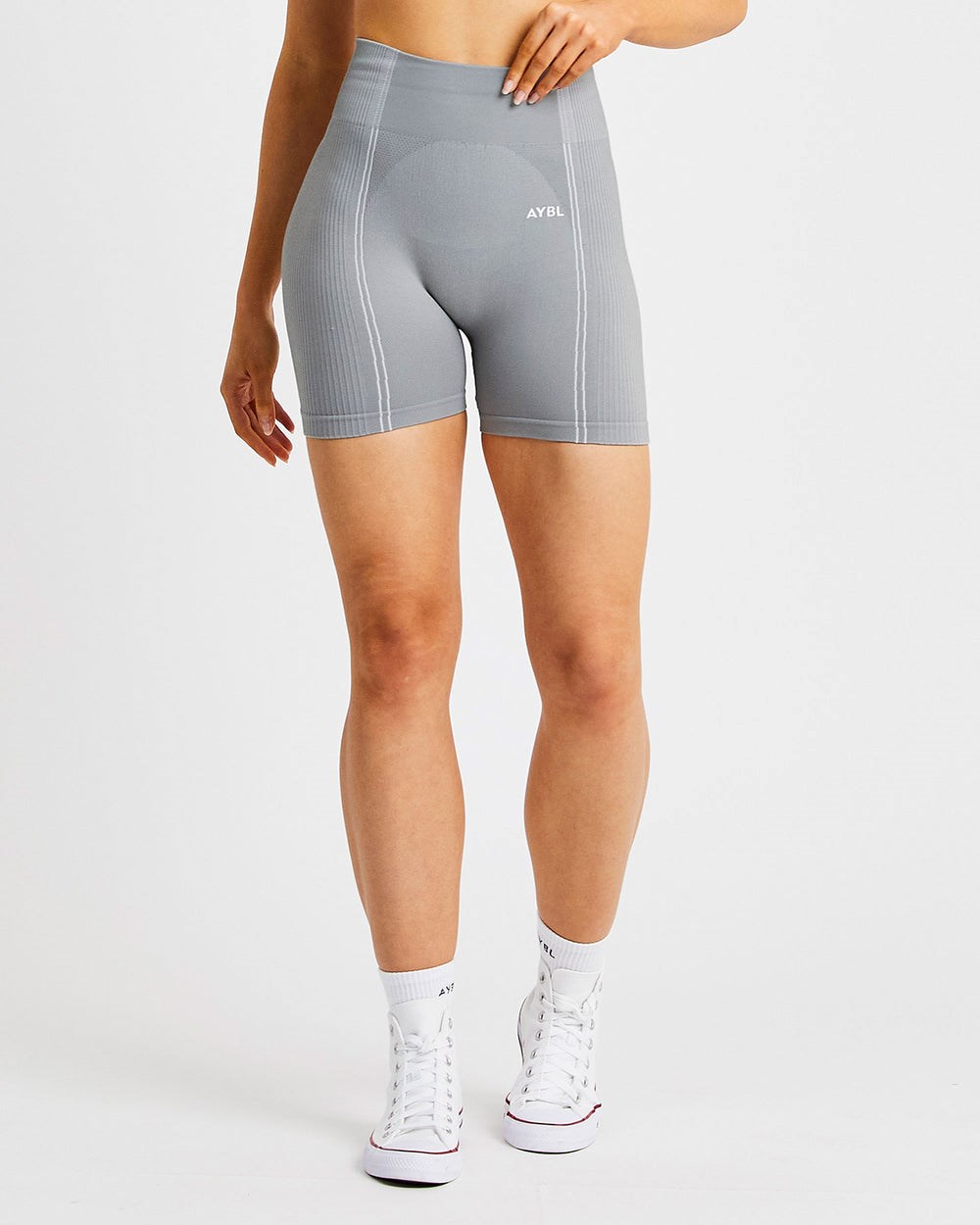 AYBL Reflex Seamless Shorts Szare | 305279-NJG