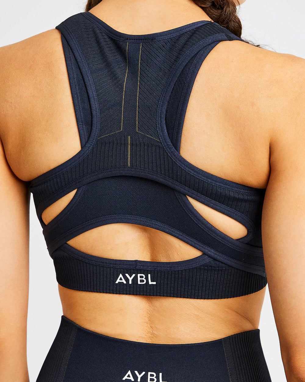 AYBL Reflex Seamless Sports Bra Czarne | 106489-VSZ