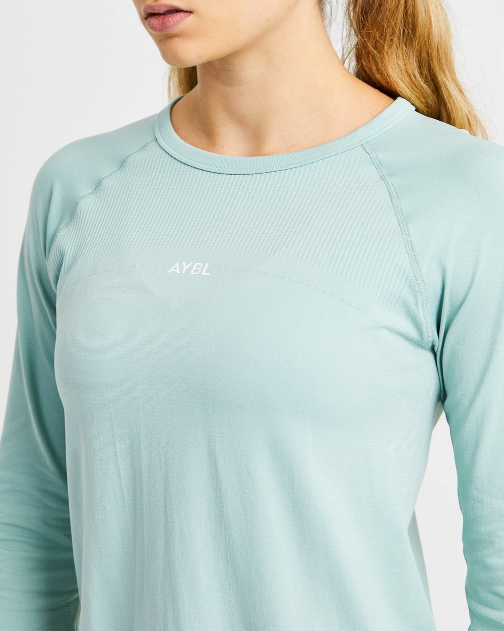 AYBL Reform Seamless Long Sleeve T Shirt Zielone | 467015-PIJ