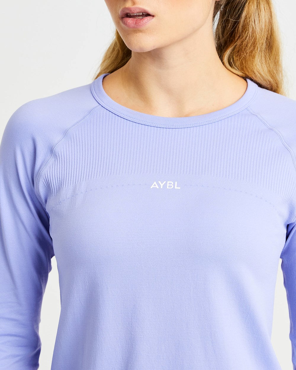 AYBL Reform Seamless Long Sleeve T Shirt Fioletowe | 543687-CYJ