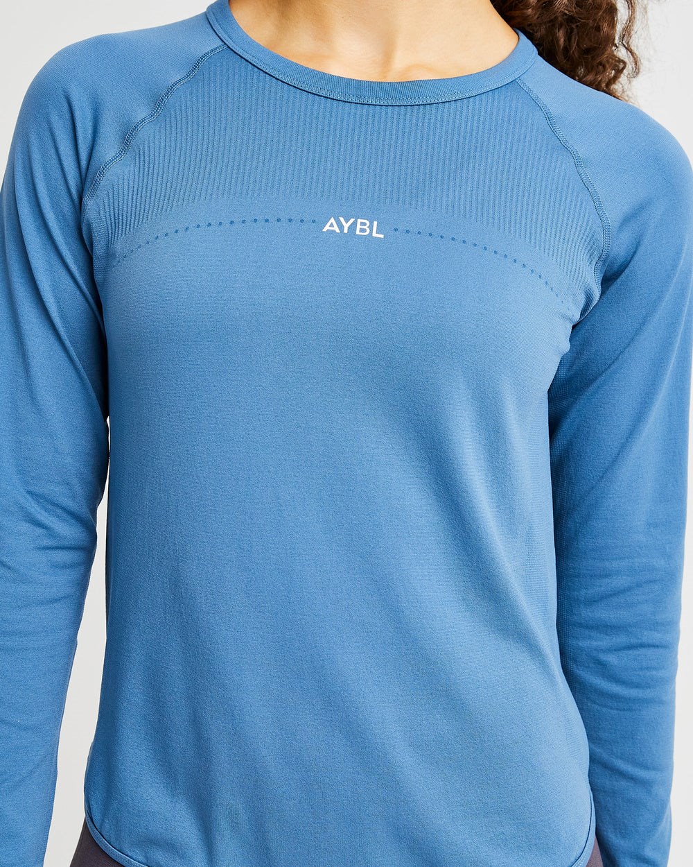 AYBL Reform Seamless Long Sleeve T Shirt Niebieskie | 701394-YZI