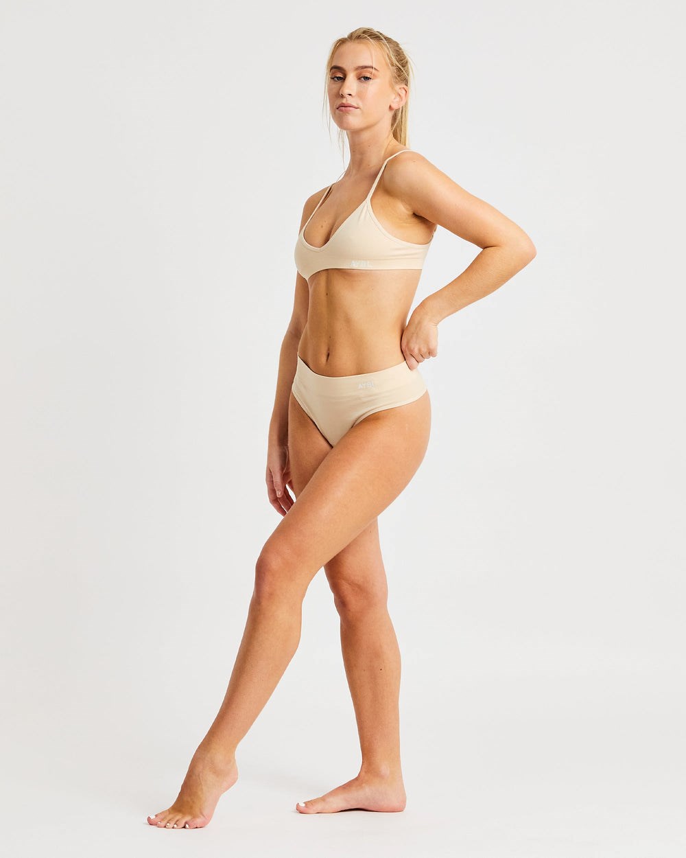 AYBL Seamless High Rise Stringi Nude | 347519-OBH