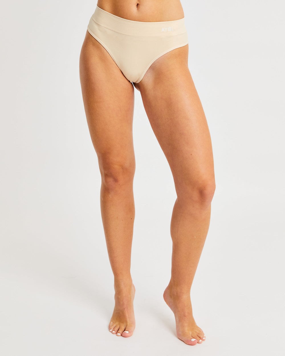 AYBL Seamless High Rise Stringi Nude | 347519-OBH