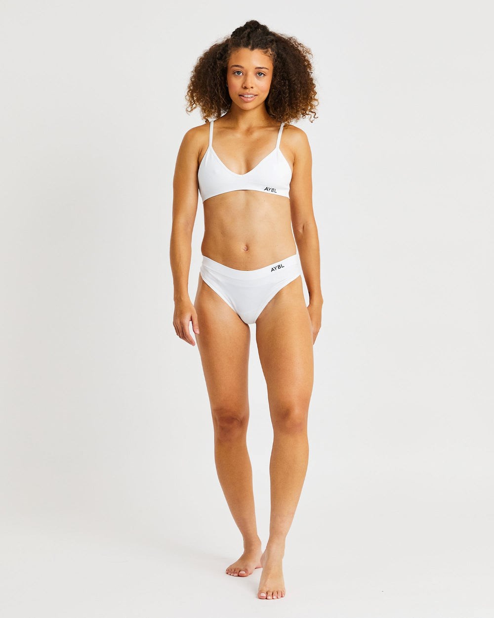 AYBL Seamless Hipsters Białe | 827014-XRW