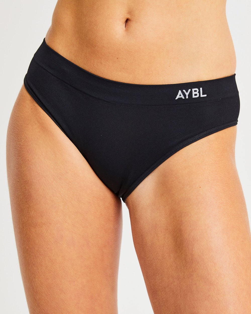 AYBL Seamless Hipsters Czarne | 563127-RNV