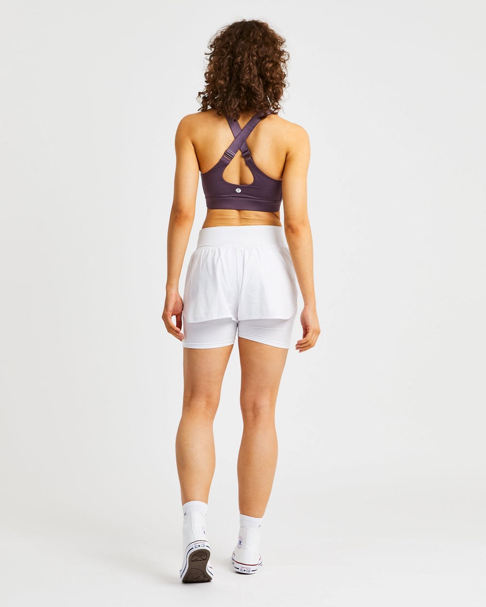 AYBL Sportive High Neck Sports Bra Fioletowe | 016439-SUC