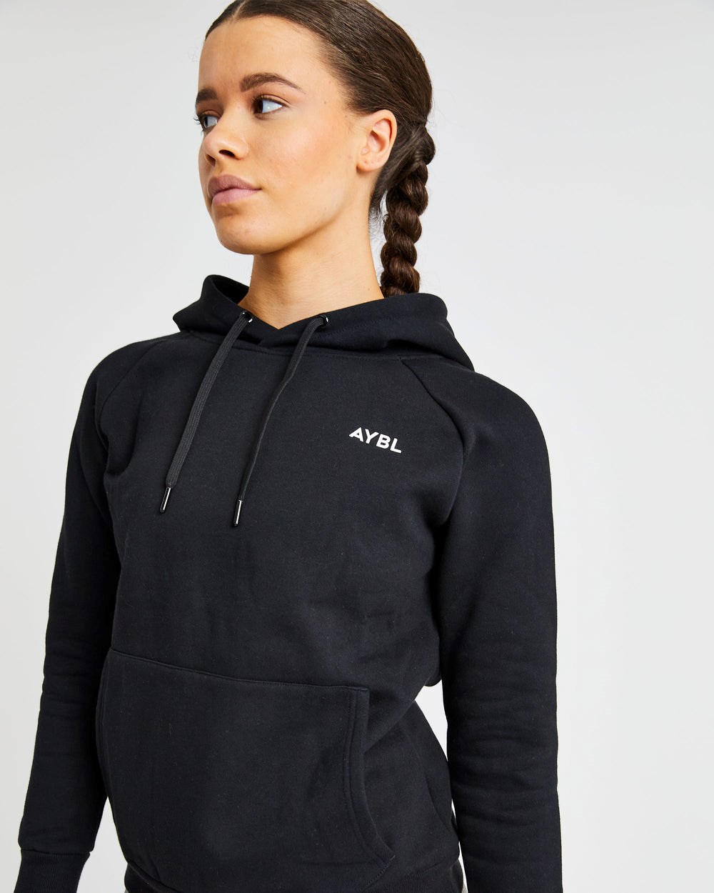 AYBL Staple Hoodie Czarne | 875602-LIF