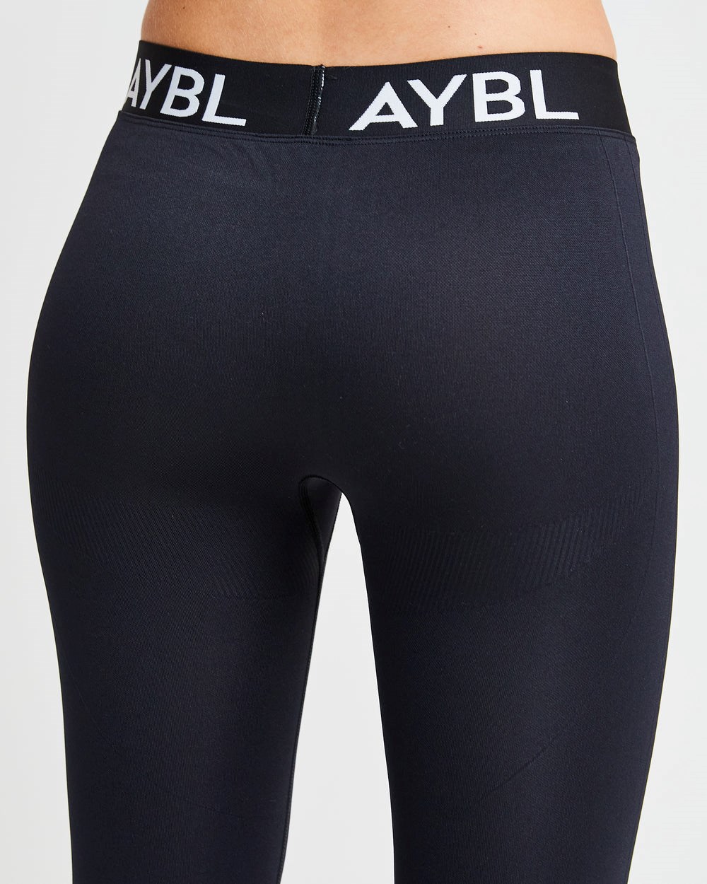 AYBL Staple Seamless Low Rise Leggings Czarne | 180497-CRS