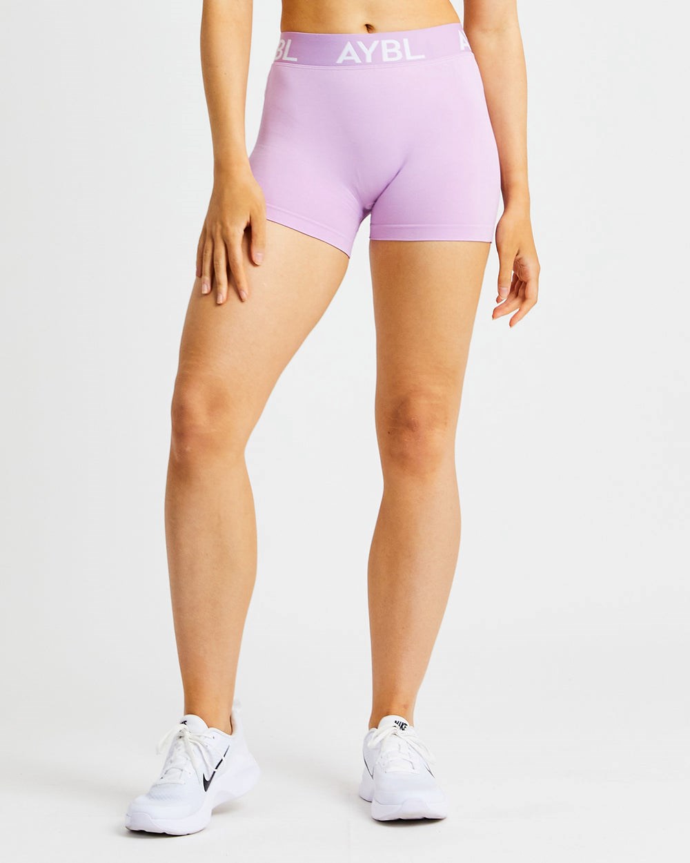 AYBL Staple Seamless Low Rise Shorts Różowe | 091358-BHX