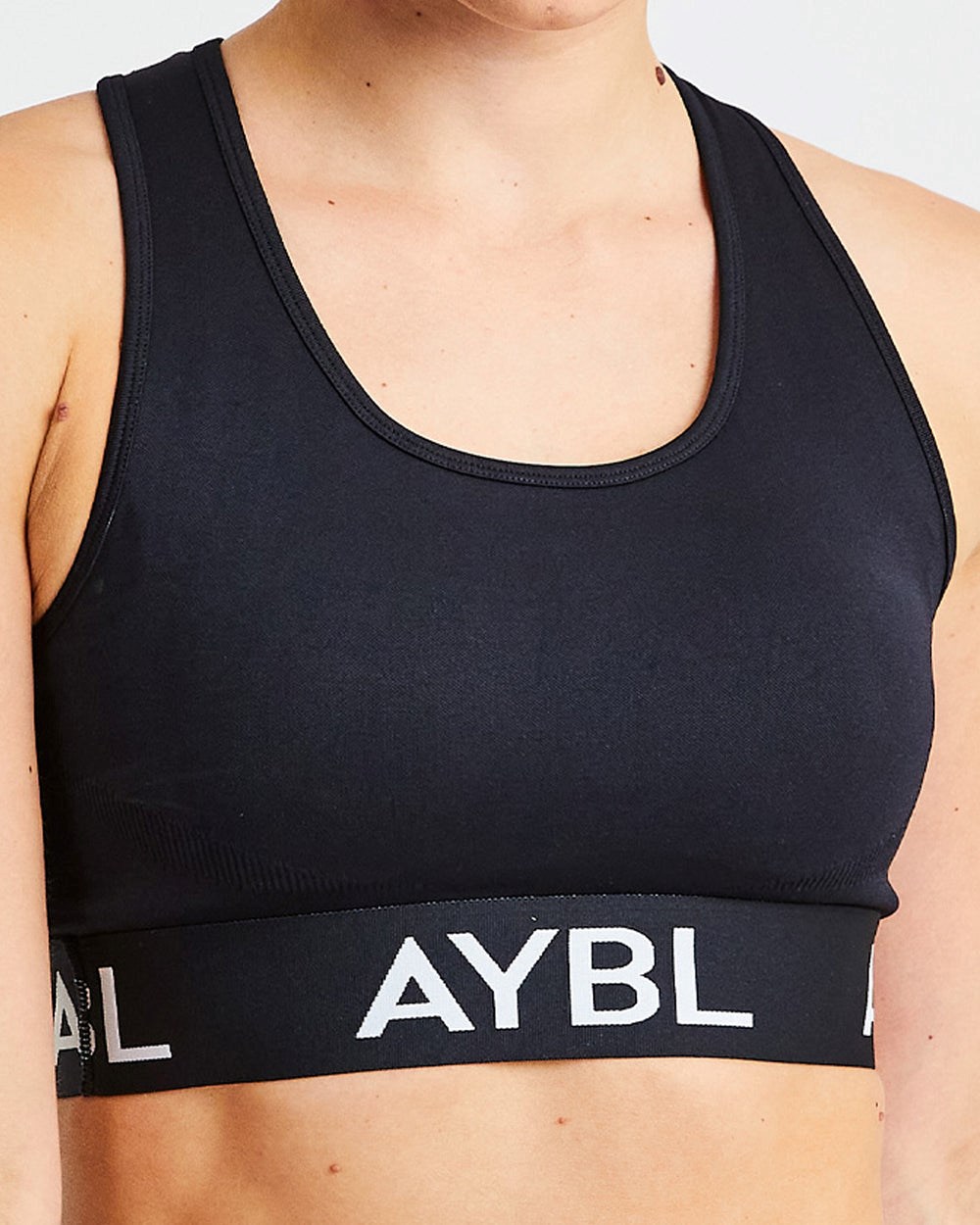 AYBL Staple Seamless Sports Bra Czarne | 578124-EGZ