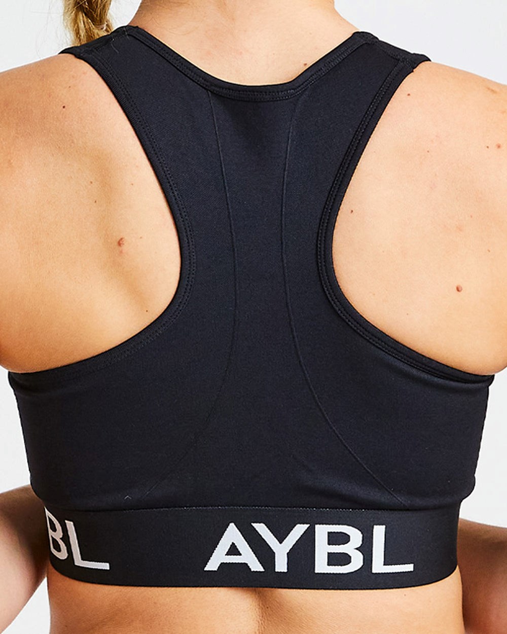 AYBL Staple Seamless Sports Bra Czarne | 578124-EGZ