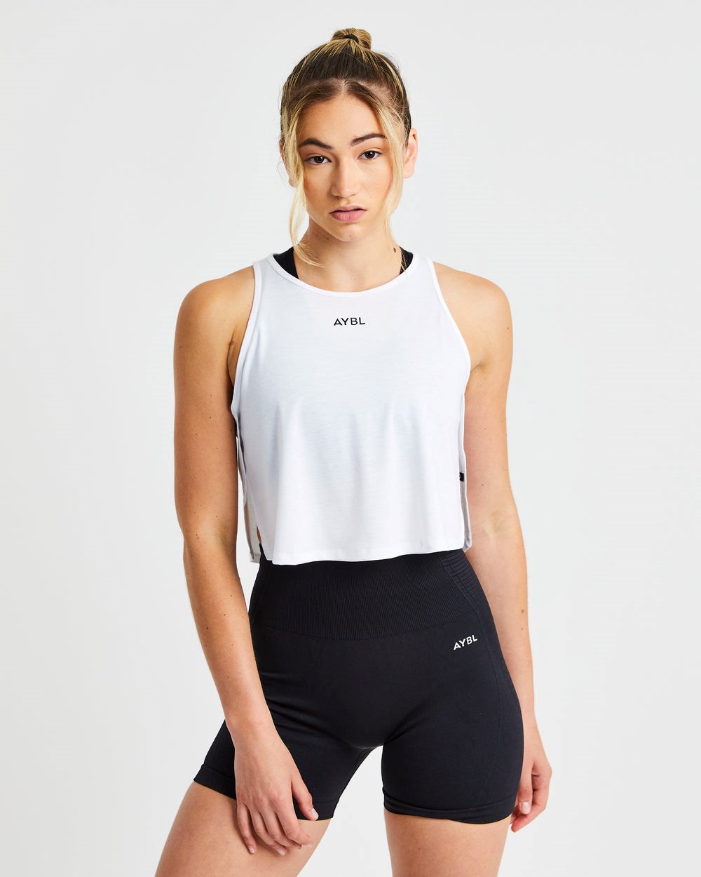 AYBL Strive Crop Vest Białe | 267385-BMU