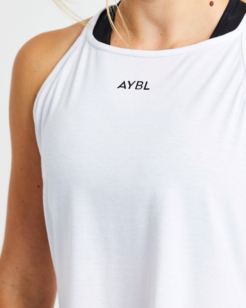 AYBL Strive Z Paskami Vest Białe | 492065-NBF