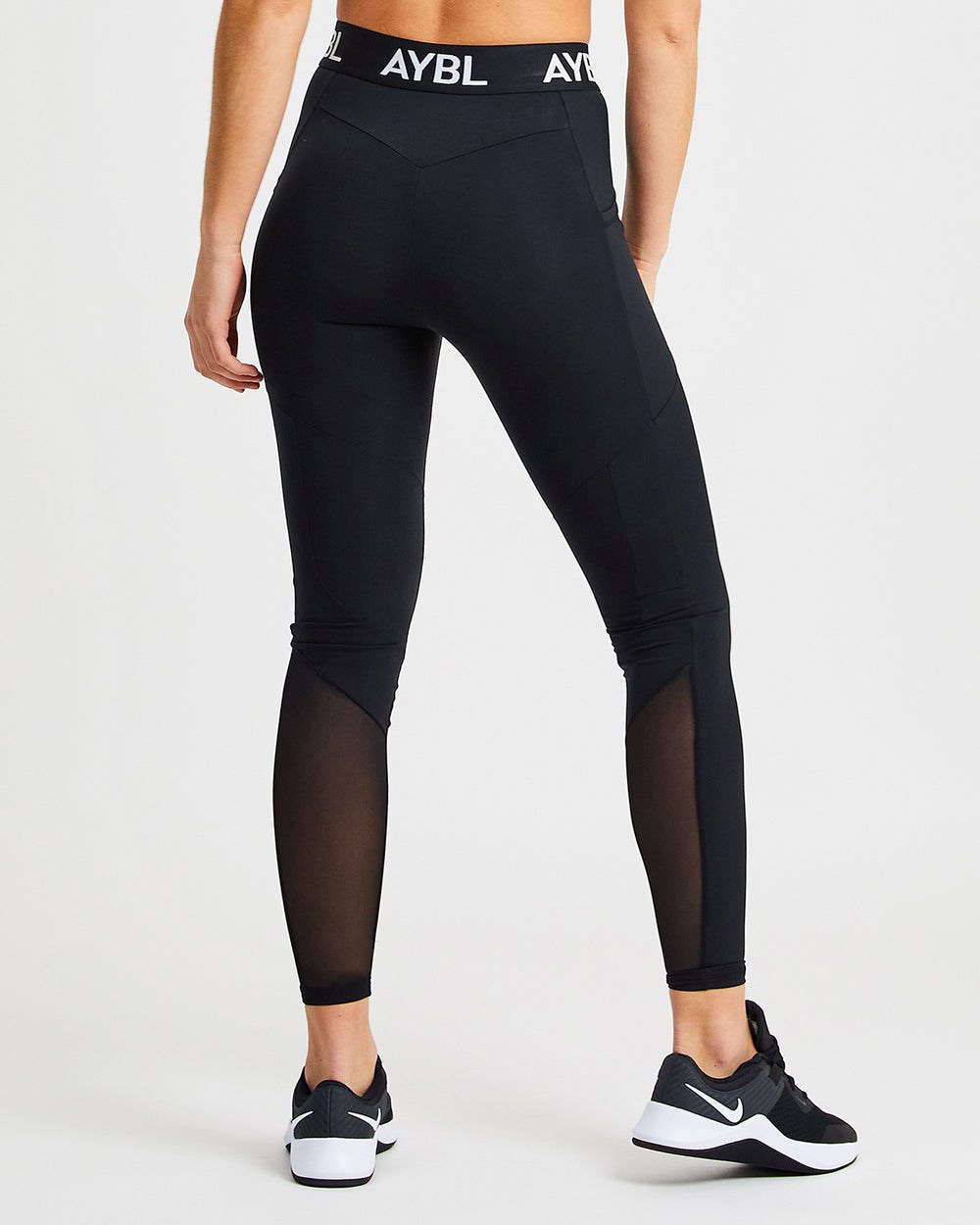 AYBL Treningowe Leggings Czarne | 950238-JXK