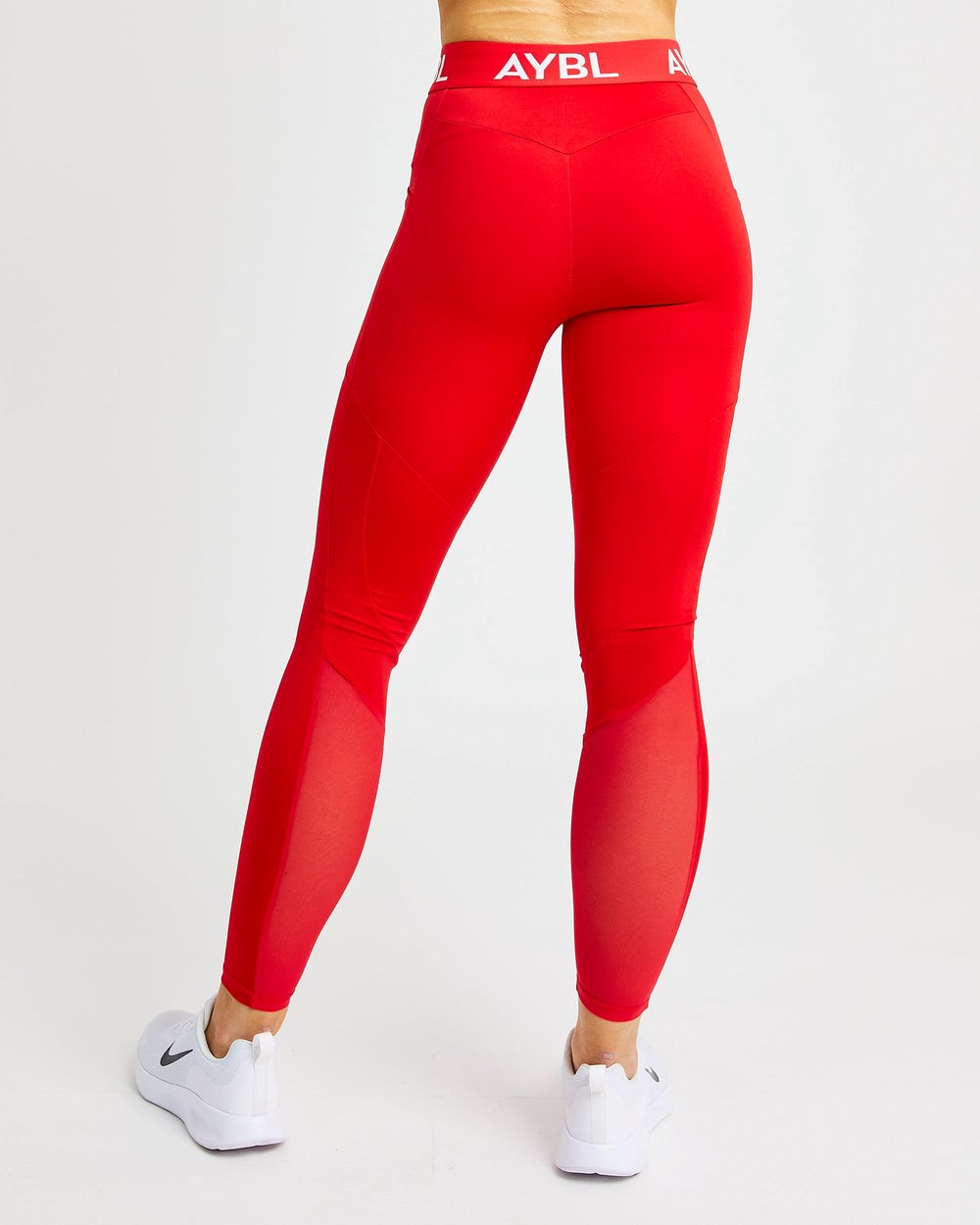 AYBL Treningowe Leggings Czerwone | 102498-PMX