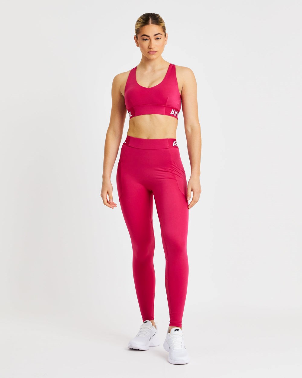 AYBL Treningowe Leggings Raspberry | 094178-YRG