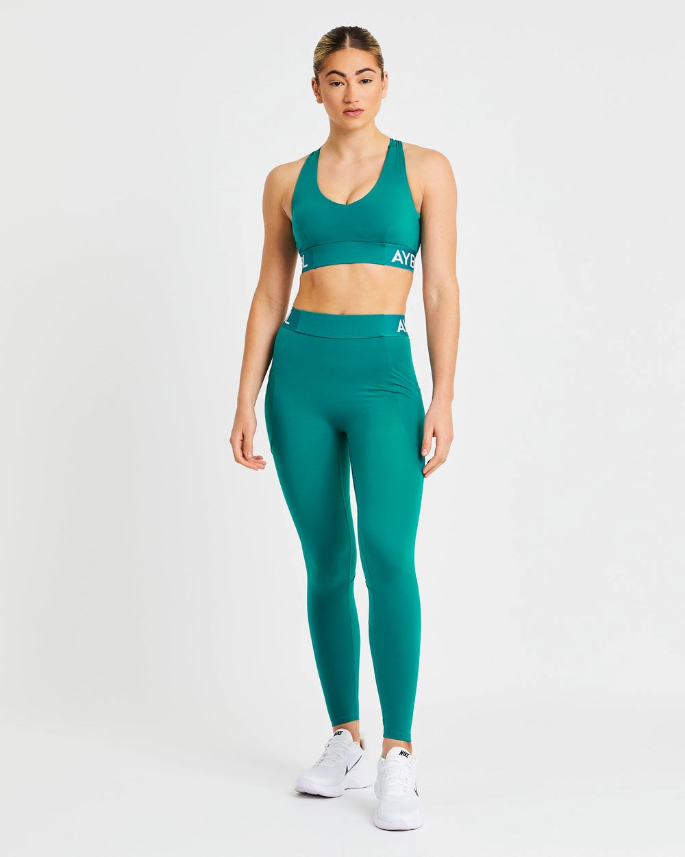 AYBL Treningowe Leggings Teal | 120538-GWC