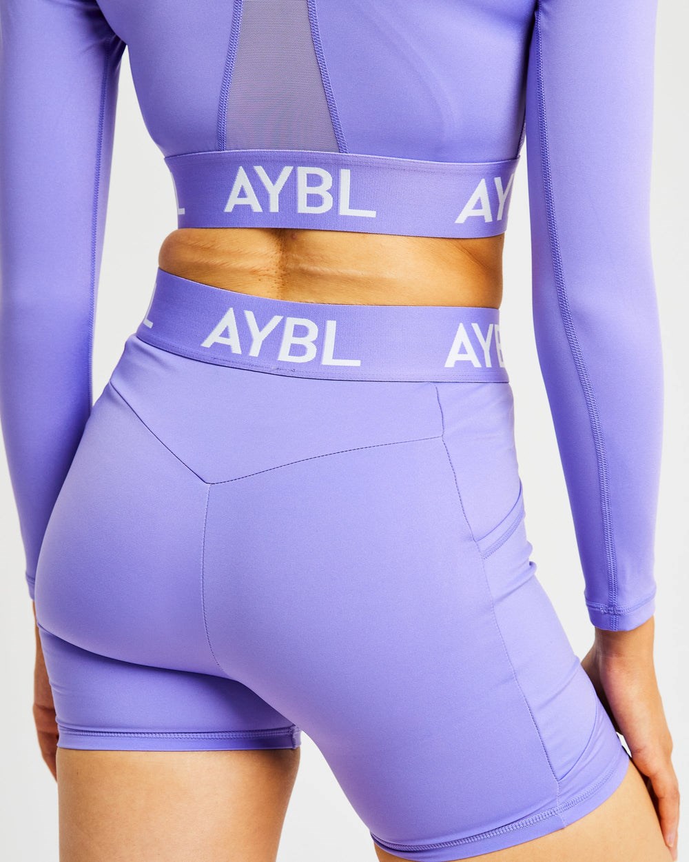 AYBL Treningowe Shorts Fioletowe | 917863-NRB