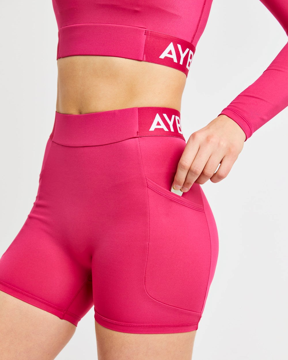 AYBL Treningowe Shorts Raspberry | 761934-JGS