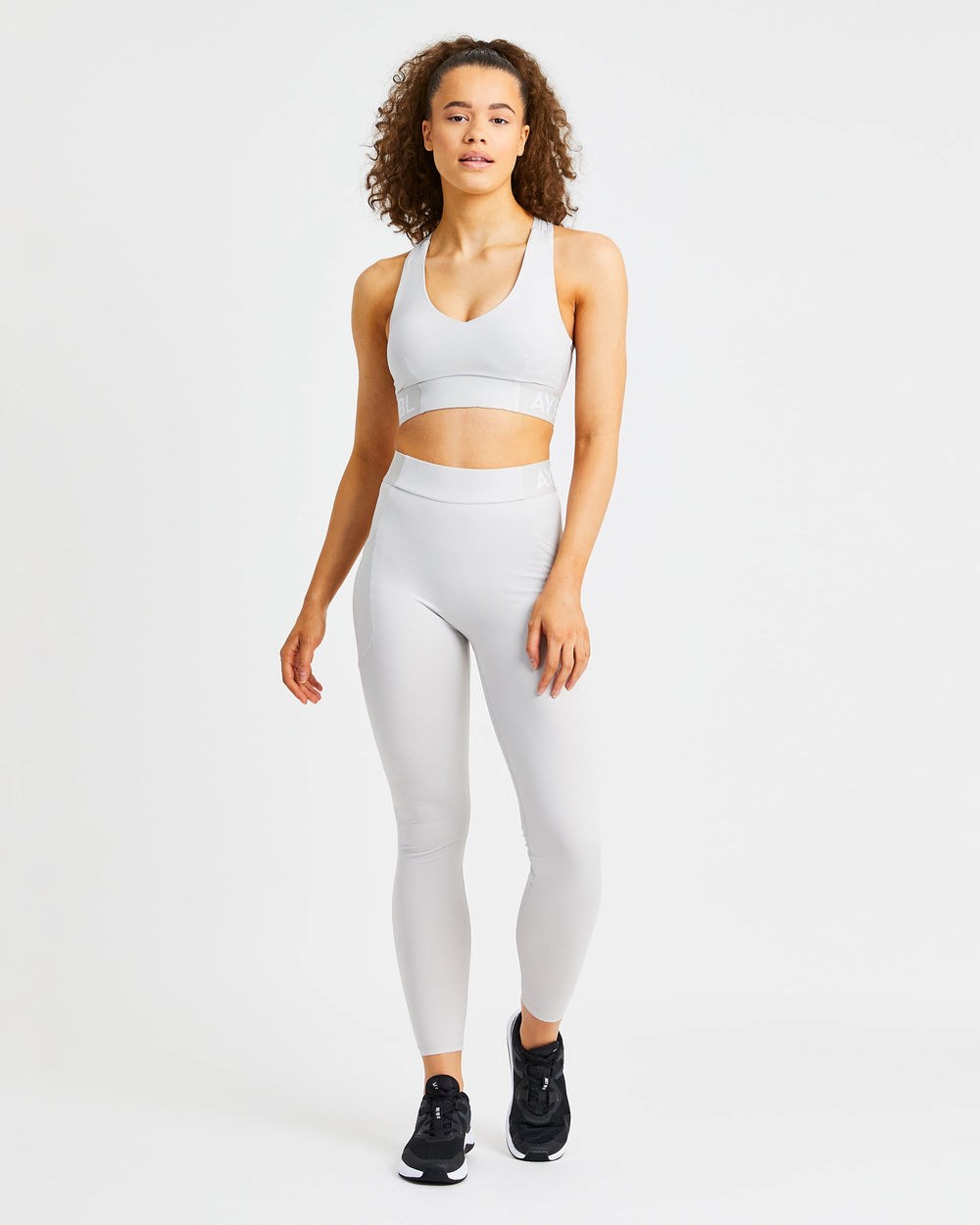 AYBL Treningowe Sports Bra Beżowe | 165920-MAV