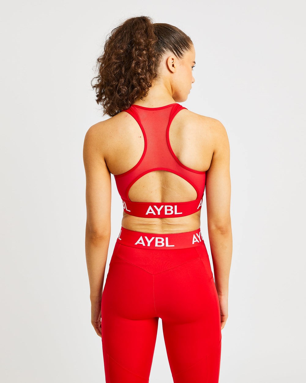 AYBL Treningowe Sports Bra Czerwone | 741928-DMQ